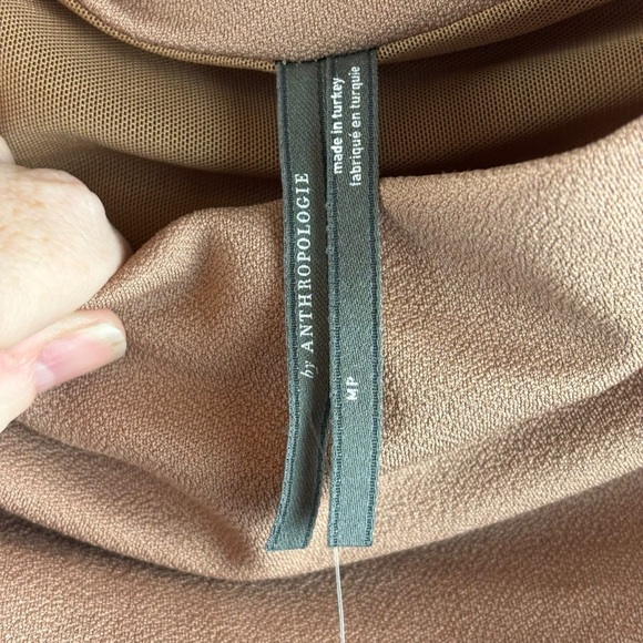 NWT Anthropologie The Maya Ruched Cowl-Neck Dress - Medium Petite - Picture 4 of 13